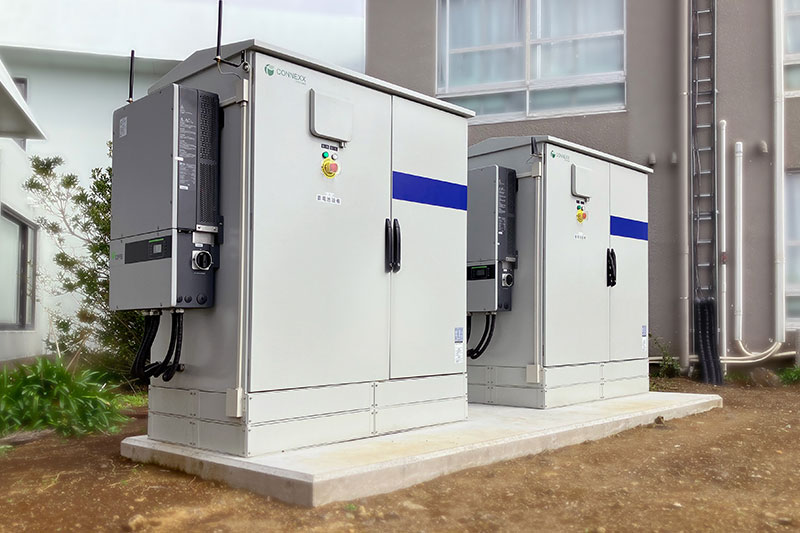 CONNEXX SYSTEMSの塩害対応の産業用蓄電池なら沿岸部や臨海地区など、これまで諦めていた場所に設置が可能になります。